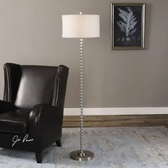 Sherise Floor Lamp in Brushed Nickel