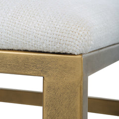 Accent Furniture Gold Ottoman