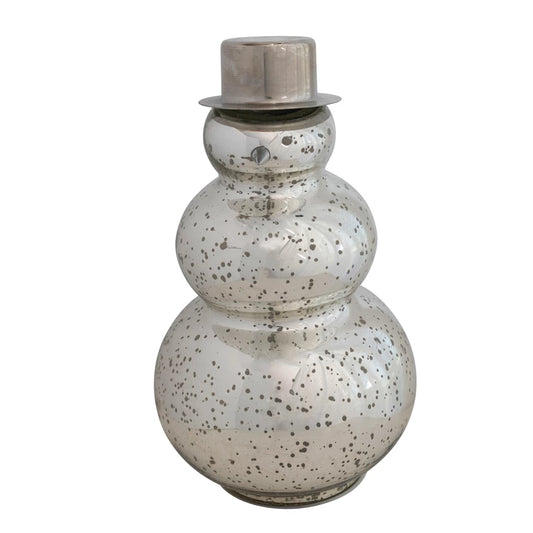 MERCURY GLASS SNOWMAN